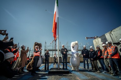 Ceremony for the completion of the structures of the 2026 Olympic Village