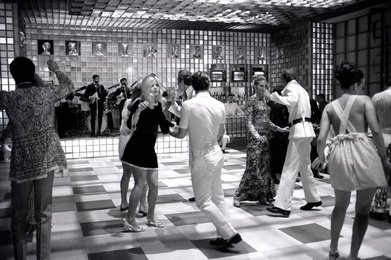 Capucine dancing at the party organized by the Cicogna Family