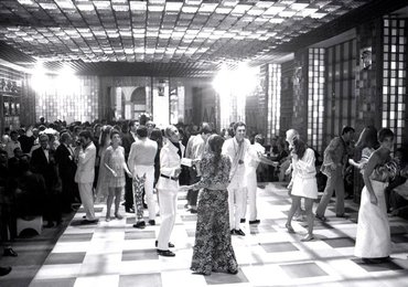 Capucine dancing at the party organized by the Cicogna Family