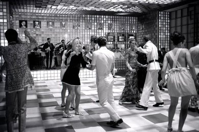 Capucine dancing at the party organized by the Cicogna Family