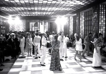 Capucine dancing at the party organized by the Cicogna Family