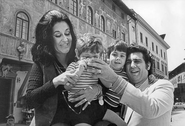 Placido Domingo with his family