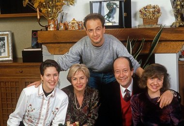 Marco Masini with his family