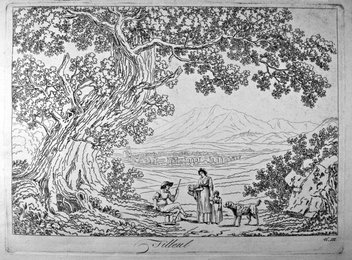 Basis for learning how to draw the natural landscape (Principes pour apprendre à dessiner le paysage après nature), by Philippe Hackert, 1801 - 1802, 19th Century, etching