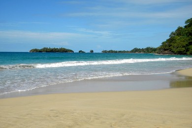 Starfish beach. Bocas water. Panama
