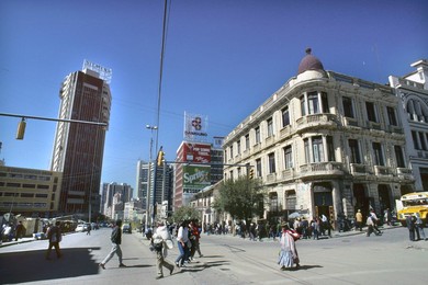 america. Bolivia. La Paz. Commercial District