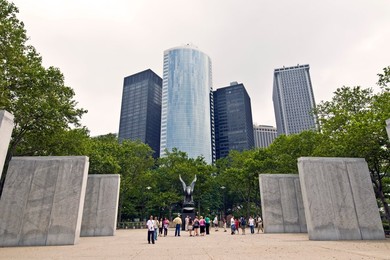 Aviation Memory. Battery Park. Manhattan. New York City. USA. America
