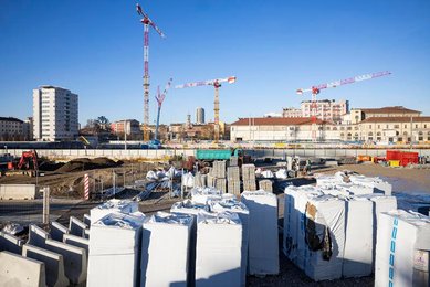 Building sites Olympic Village Milan-Cortina 2026