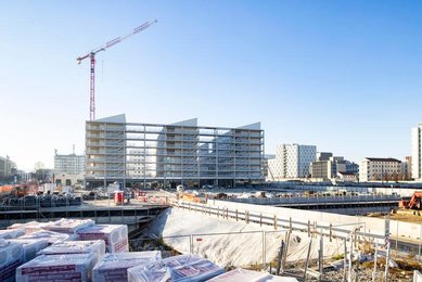 Building sites Olympic Village Milan-Cortina 2026