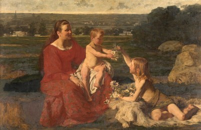 Happiness, 1888. Creator: Gustave Vanaise.