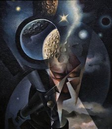 Man and cosmos - by Tullio Crali (Futurism)