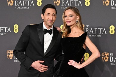 Adrien Brody and Georgina Chapman
