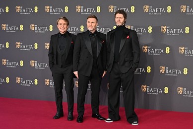 Take That (Mark Owen, Gary Barlow and Howard Donald)