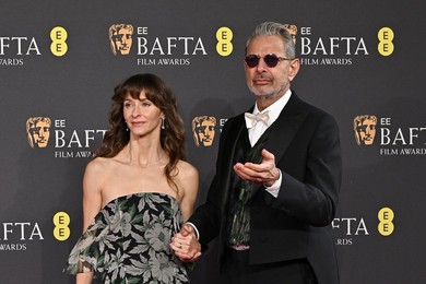Jeff Goldblum and Emilie Livingston