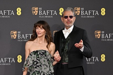 Jeff Goldblum and Emilie Livingston