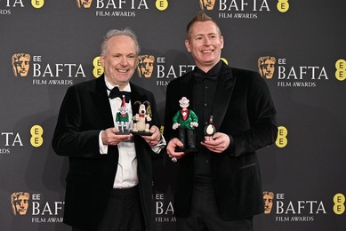 Nick Park and Merlin Crossingham