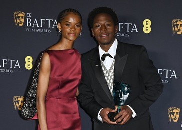 Letitia Wright and David Jonsson