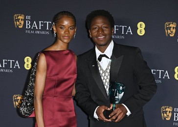 Letitia Wright and David Jonsson