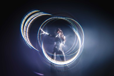 Loreen performing at the Hammersmith Apollo in London on 19 March 2025.