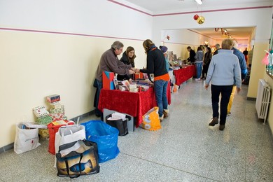 Italy, Bollate penitentiary. Christmas market