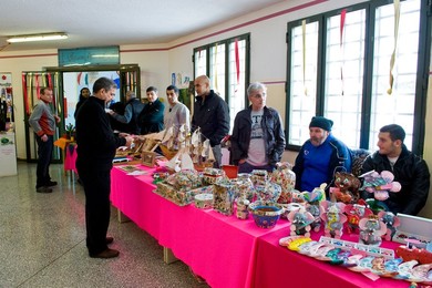 Italy, Bollate penitentiary. Christmas market