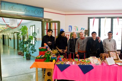 Italy, Bollate penitentiary. Christmas market