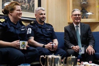 Prime Minister Keir Starmer visits HMS St Albans in Oslo