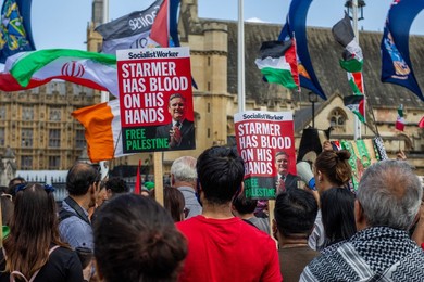 Emergency Protest outside Parliament Square after Israeli strikes on Iran