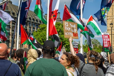 Emergency Protest outside Parliament Square after Israeli strikes on Iran