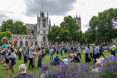 Emergency Protest outside Parliament Square after Israeli strikes on Iran