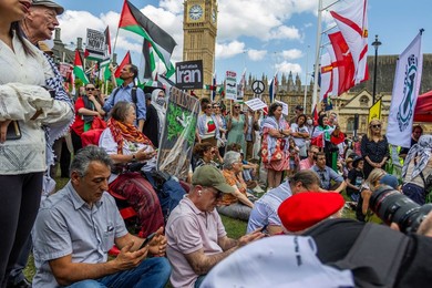 Emergency Protest outside Parliament Square after Israeli strikes on Iran