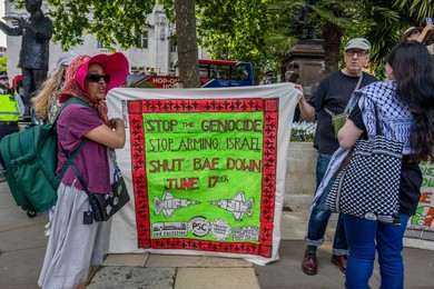 Emergency Protest outside Parliament Square after Israeli strikes on Iran