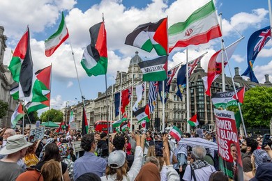 Emergency Protest outside Parliament Square after Israeli strikes on Iran