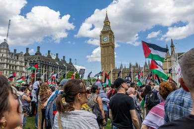 Emergency Protest outside Parliament Square after Israeli strikes on Iran