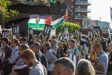 Emergency Demonstration Stop Bombing Iran outside the US Embassy - 23/06/25