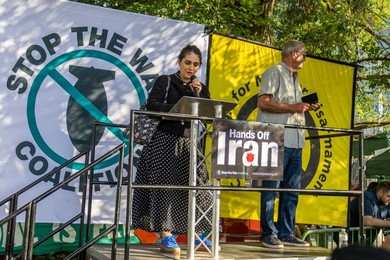 Emergency Demonstration Stop Bombing Iran outside the US Embassy - 23/06/25