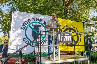 Emergency Demonstration Stop Bombing Iran outside the US Embassy - 23/06/25