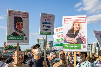 Emergency Demonstration Stop Bombing Iran outside the US Embassy - 23/06/25