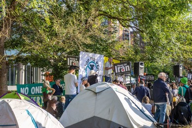 Emergency Demonstration Stop Bombing Iran outside the US Embassy - 23/06/25
