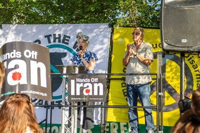 Emergency Demonstration Stop Bombing Iran outside the US Embassy - 23/06/25