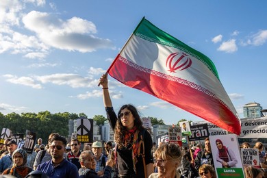 Emergency Demonstration Stop Bombing Iran outside the US Embassy - 23/06/25