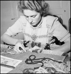 UPI office, telexist at telex terminal, 1970