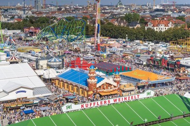 Oktoberfest. Traditional German Beer Festival. Munich. Baviera. Germany. Europe