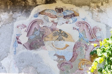 Tasso Coat of Arms. Cornello Dei Tasso. Italy