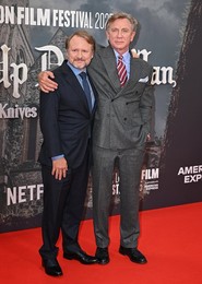 Rian Johnson and Daniel Craig