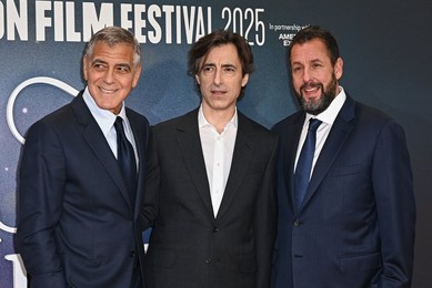 George Clooney, Noah Baumbach and Adam Sandler