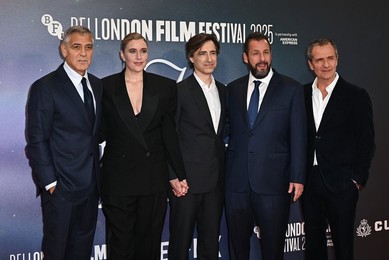 George Clooney, Greta Gerwig, Noah Baumbach, Adam Sandler and David Heyman