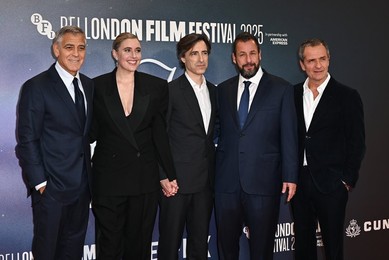 George Clooney, Greta Gerwig, Noah Baumbach, Adam Sandler and David Heyman