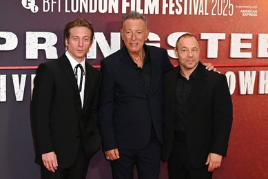 Jeremy Allen White, Bruce Springsteen and Stephen Graham