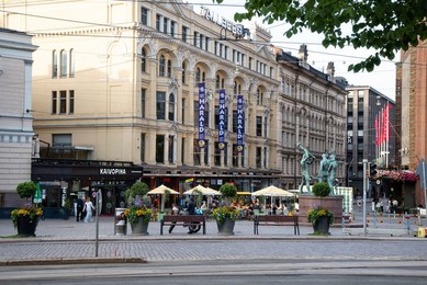 Helsinki City Center with Many Art Noveau Buildings